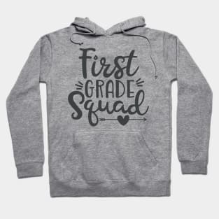 First Grade Squad Funny Kids School Student Back to School Hoodie